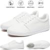 imagehash bubbie Mens Canvas Shoes Classic Mens Canvas Sneakers Low Top Tennis Shoes Lace up Comfortable Skate Casual ShoesWhite