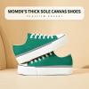 imagehash bubbie Platform Sneakers for Women White Platform Shoes Low Top Tennis Shoes Non Slip Black Fashion Canvas SneakersDark Green