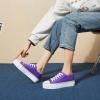 imagehash bubbie Platform Sneakers for Women White Platform Shoes Low Top Tennis Shoes Non Slip Black Fashion Canvas SneakersDark Purple