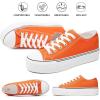 imagehash bubbie Platform Sneakers for Women White Platform Shoes Low Top Tennis Shoes Non Slip Black Fashion Canvas SneakersOrange
