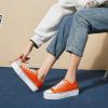 imagehash bubbie Platform Sneakers for Women White Platform Shoes Low Top Tennis Shoes Non Slip Black Fashion Canvas SneakersOrange