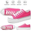imagehash bubbie Platform Sneakers for Women White Platform Shoes Low Top Tennis Shoes Non Slip Black Fashion Canvas SneakersRose Red