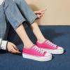 imagehash bubbie Platform Sneakers for Women White Platform Shoes Low Top Tennis Shoes Non Slip Black Fashion Canvas SneakersRose Red