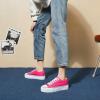 imagehash bubbie Platform Sneakers for Women White Platform Shoes Low Top Tennis Shoes Non Slip Black Fashion Canvas SneakersRose Red