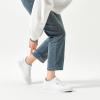 imagehash bubbie White Sneakers for Women Womens White Shoes PU Leather Tennis Shoes Slip on Shoes for WalkingWhite