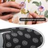 imageWomens Slip on Shoes Canvas Sneakers Loafers Non Slip Shoes Low Top Casual ShoesBlackWhite
