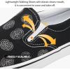 imageWomens Slip on Shoes Canvas Sneakers Loafers Non Slip Shoes Low Top Casual ShoesBlackWhite