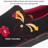 imageWomens Slip on Shoes Canvas Sneakers Loafers Non Slip Shoes Low Top Casual ShoesFull Blackred
