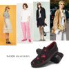imageWomens Slip on Shoes Canvas Sneakers Loafers Non Slip Shoes Low Top Casual ShoesFull Blackred