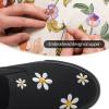 imageWomens Slip on Shoes Canvas Sneakers Loafers Non Slip Shoes Low Top Casual ShoesFull Blackwhite