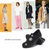 imageWomens Slip on Shoes Canvas Sneakers Loafers Non Slip Shoes Low Top Casual ShoesFull Blackwhite