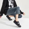 imageWomens Slip on Shoes Canvas Sneakers Loafers Non Slip Shoes Low Top Casual ShoesFull Blackwhite