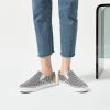 imageWomens Slip on Shoes Canvas Sneakers Loafers Non Slip Shoes Low Top Casual ShoesGray Stripe