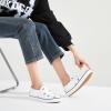imageWomens Slip on Shoes Canvas Sneakers Loafers Non Slip Shoes Low Top Casual ShoesWhiteblue