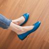 imageHash Bubbie Womens Flats Shoes Ballet Flats Dress Shoes Comfortable PU Leather Slip on Shoes for WomenAzure Blue