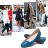 imageHash Bubbie Womens Flats Shoes Ballet Flats Dress Shoes Comfortable PU Leather Slip on Shoes for WomenAzure Blue