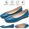imageHash Bubbie Womens Flats Shoes Ballet Flats Dress Shoes Comfortable PU Leather Slip on Shoes for WomenAzure Blue