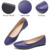 imageHash Bubbie Womens Flats Shoes Ballet Flats Dress Shoes Comfortable PU Leather Slip on Shoes for WomenDark Purple