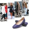 imageHash Bubbie Womens Flats Shoes Ballet Flats Dress Shoes Comfortable PU Leather Slip on Shoes for WomenDark Purple