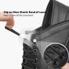 imageWomens Slip on Shoes PU Leather Slip on Sneaker Fashion White Tennis Shoes Low Top Black Casual ShoesFull Black