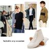 imagehash bubbie Unisex Canvas High top Sneakers Womens Classic Fashion High Tops Canvas Shoes Casual Tennis Shoes for MenBeige