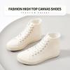 imagehash bubbie Unisex Canvas High top Sneakers Womens Classic Fashion High Tops Canvas Shoes Casual Tennis Shoes for MenBeige