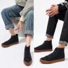 imagehash bubbie Unisex Canvas High top Sneakers Womens Classic Fashion High Tops Canvas Shoes Casual Tennis Shoes for MenBlack Brown
