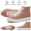 imagehash bubbie Unisex Canvas High top Sneakers Womens Classic Fashion High Tops Canvas Shoes Casual Tennis Shoes for MenBrown