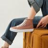 imagehash bubbie Unisex Canvas High top Sneakers Womens Classic Fashion High Tops Canvas Shoes Casual Tennis Shoes for MenBrown