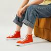 imagehash bubbie Unisex Canvas High top Sneakers Womens Classic Fashion High Tops Canvas Shoes Casual Tennis Shoes for MenOrange