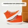 imagehash bubbie Unisex Canvas High top Sneakers Womens Classic Fashion High Tops Canvas Shoes Casual Tennis Shoes for MenOrange
