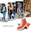imagehash bubbie Unisex Canvas High top Sneakers Womens Classic Fashion High Tops Canvas Shoes Casual Tennis Shoes for MenOrange