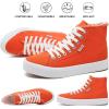 imagehash bubbie Unisex Canvas High top Sneakers Womens Classic Fashion High Tops Canvas Shoes Casual Tennis Shoes for MenOrange
