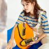 imagehash bubbie Unisex Canvas High top Sneakers Womens Classic Fashion High Tops Canvas Shoes Casual Tennis Shoes for MenOrange Yellow
