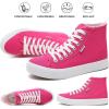 imagehash bubbie Unisex Canvas High top Sneakers Womens Classic Fashion High Tops Canvas Shoes Casual Tennis Shoes for MenPink