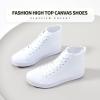 imagehash bubbie Unisex Canvas High top Sneakers Womens Classic Fashion High Tops Canvas Shoes Casual Tennis Shoes for MenWhite