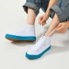 imagehash bubbie Unisex Canvas High top Sneakers Womens Classic Fashion High Tops Canvas Shoes Casual Tennis Shoes for MenWhite Blue