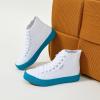 imagehash bubbie Unisex Canvas High top Sneakers Womens Classic Fashion High Tops Canvas Shoes Casual Tennis Shoes for MenWhite Blue