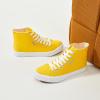 imagehash bubbie Unisex Canvas High top Sneakers Womens Classic Fashion High Tops Canvas Shoes Casual Tennis Shoes for MenYellow