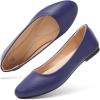 imageHash Bubbie Womens Flats Shoes Ballet Flats Dress Shoes Comfortable PU Leather Slip on Shoes for WomenDark Purple