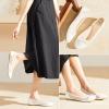 imagehash bubbie Womens Flats Shoes Ballet Flats Womens Knit Mesh Washable Dress Shoes Comfortable Slip on Loafers for Women Breathable Business Casual ShoesWhite