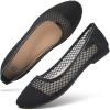 imagehash bubbie Womens Flats Shoes Ballet Flats Womens Knit Mesh Washable Dress Shoes Comfortable Slip on Loafers for Women Breathable Business Casual ShoesBlack