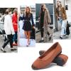 imagehash bubbie Womens Flats Shoes Ballet Flats Womens Round Toe Memory Foam Comfortable Dress Shoes Faux Suede Slip on Loafers for WomenBrown