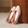 imagehash bubbie Womens Flats Shoes Ballet Flats Womens Round Toe Memory Foam Comfortable Dress Shoes Faux Suede Slip on Loafers for WomenNude Pink