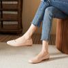 imagehash bubbie Womens Flats Shoes Ballet Flats Womens Round Toe Memory Foam Comfortable Dress Shoes Faux Suede Slip on Loafers for WomenNude Pink