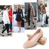 imagehash bubbie Womens Flats Shoes Ballet Flats Womens Round Toe Memory Foam Comfortable Dress Shoes Faux Suede Slip on Loafers for WomenNude Pink