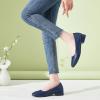 imagehash bubbie Womens Loafers Slip on Shoes Chunky Low Block Heels Closed Toe Pumps Shoes Office Shoes Ladies Elegant Wedding Dress ShoesNavy