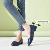 imagehash bubbie Womens Loafers Slip on Shoes Chunky Low Block Heels Closed Toe Pumps Shoes Office Shoes Ladies Elegant Wedding Dress ShoesNavy