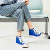 imagehash bubbie Unisex Fashion High top Sneakers Womens Classic High Tops Canvas Shoes Casual Tennis Shoes for MenDark Blue