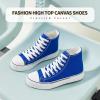 imagehash bubbie Unisex Fashion High top Sneakers Womens Classic High Tops Canvas Shoes Casual Tennis Shoes for MenDark Blue